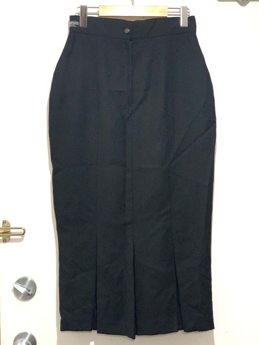 VINTAGE BRAEMAR BY JEREMY SCOTT BLACK WOOL MAXI SKIRTS SIZE 8